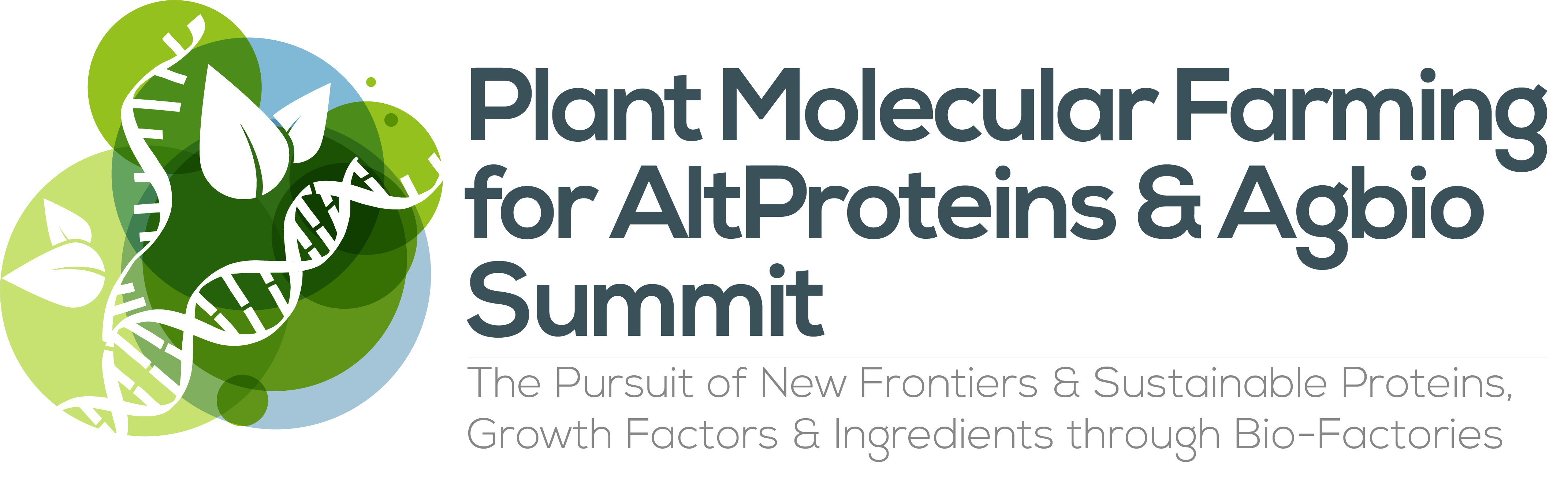 HW240117 50028 Plant Molecular Farming for AltProteins & Cellular Agbio Summit logo FINAL
